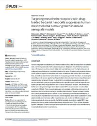 Targeting-mesothelin-receptors-with-drug-loaded-bacterial-nanocells-suppresses-human-mesothelioma-tumour-growth-in-mouse-xenograft-models